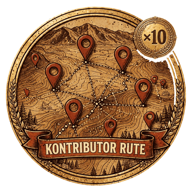 Badge Kontributor Rute ×10