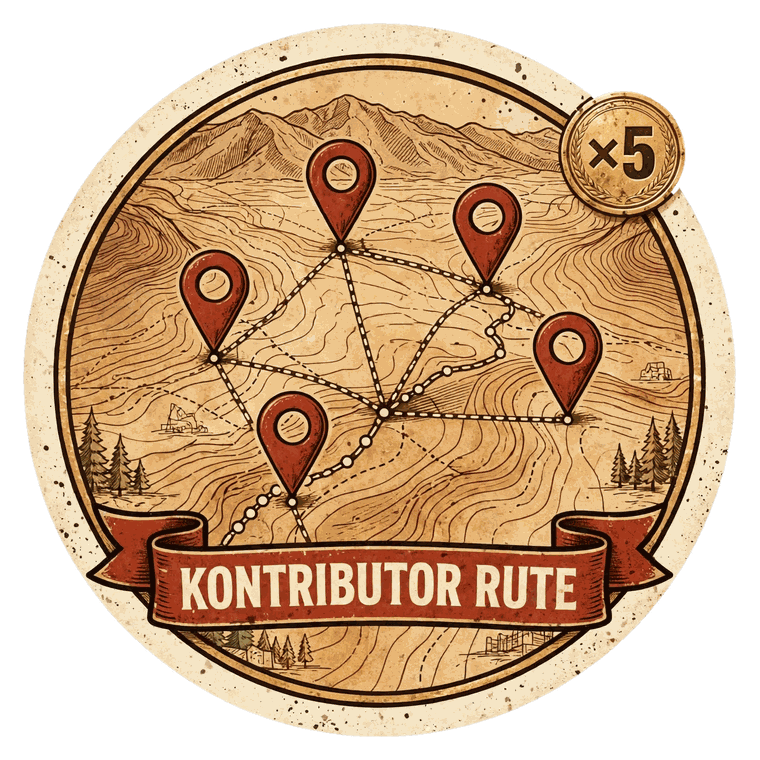 Badge Kontributor Rute ×5